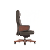 Ambassador-M 中背豪華鵝絨填充意大利真皮大班椅會議椅